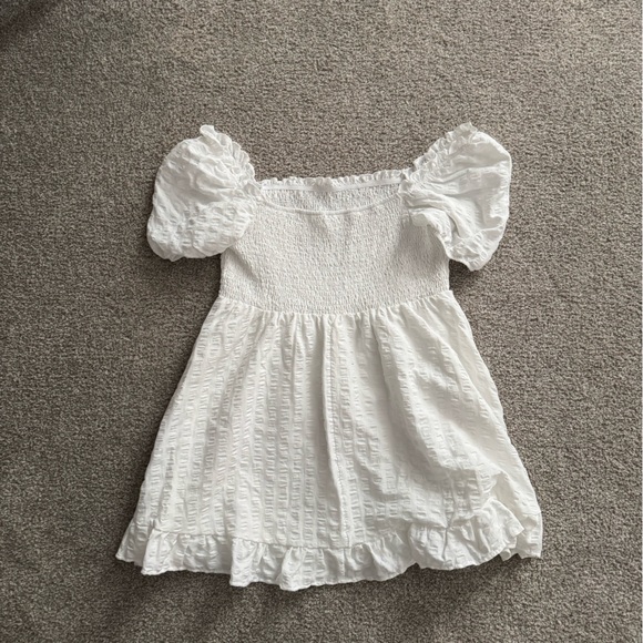 SHEIN WYWH Plus Square Neck Puff Sleeve Ruffle Hem Size: 1XL - Picture 3 of 6